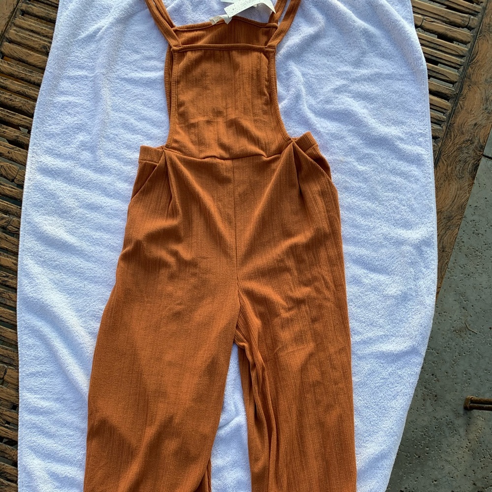 Burnt orange Romper size medium